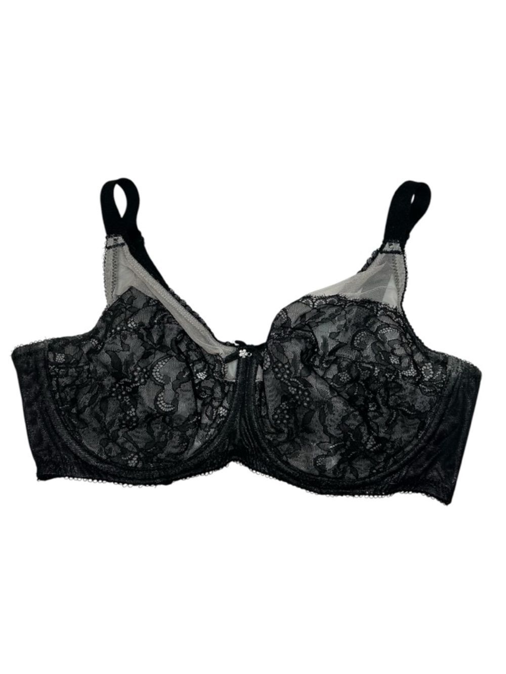 Wacoal Black Lace Unlined Bra - 34DD